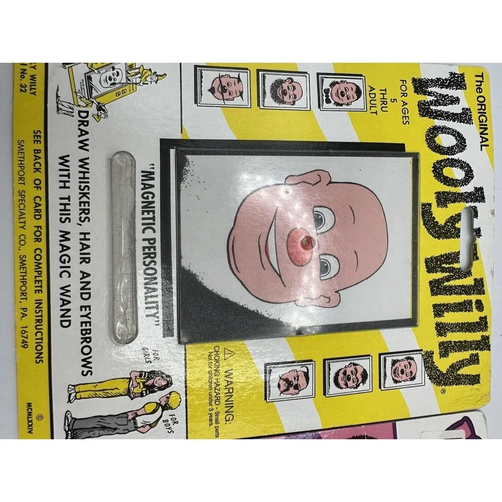 2 Wooly Willy Magnetic Wand Game and Hair-Do Harriet Only One Pen.
